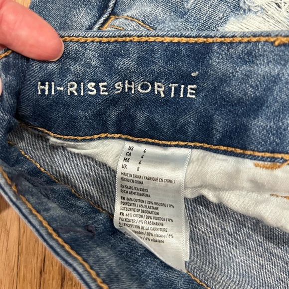 American Eagle hi-rise shorties size 4 - Picture 4 of 4